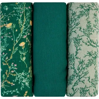 Kikkaboo Secret Garden Musselin 75x75 Cm 3 Einheiten One Size