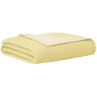 Hibboux 120x120 Musselin Blanket - Yellow