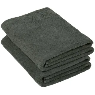 ZOLLNER Badetuch 100 x 150 cm grau