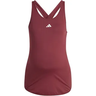 adidas Damen AEROREADY Train Essentials Slim-Fit Tank Top (Maternity), shadow red/white, S