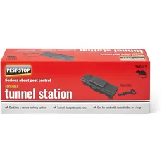 Pest-Stop Tunnel Station - Mice Control - Rats Control - Fast Acting - Secure Lock System - Indoor and Outdoor - Rat Control for Home, Office, Garden, Industry