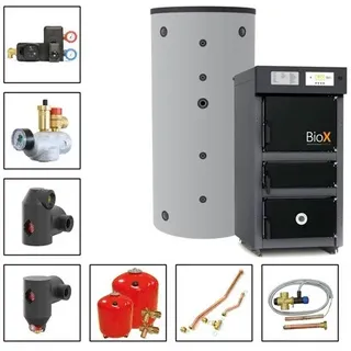 Solarbayer BioX 15 Holzvergaser SET 1A (1000L Pufferspeicher) Holzkessel Paket