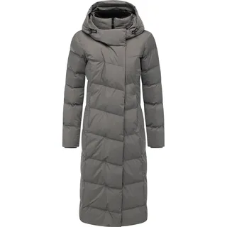 Wintermantel RAGWEAR "Wintermantel Pavla Long Soft YOUMODO", Damen, Gr. 5XL, grau (stone grau), Obermaterial: 100% Polyester PES.  Obermaterial: Futter: 100% Polyester PES. 100% Polyester PES., Mäntel Wintermantel