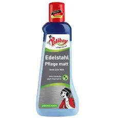 Bild von POLIBOY Edelstahl Pflege matt - Edelstahlreiniger zum Reinigen von mattierten und gebürsteten Edelmetall - 1x 200ml - Made in Germany