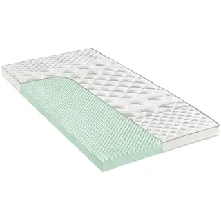 Modante Topper , Weiß , Textil , H3 , Füllung: Polyester , 80x200 cm , Oeko-Tex® Standard 100 , Härtegradauswahl, Bezug abnehmbar/waschbar, für Hausstauballergiker geeignet, bessere Druckentlastung durch Noppenstruktur, Fixierbänder an den Ecken, alternative Größen erhältlich, Bezug rundum abnehmbar , Schlafzimmer, Matratzen, Topper