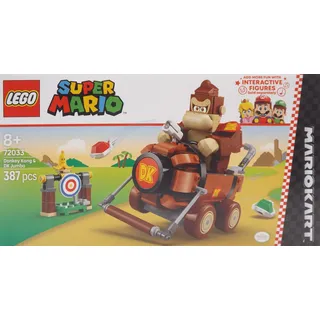 LEGO Super Mario: Mario Kart – Donkey Kong & DK Jumbo, Nintendo Sammlerstück, baubarer Spielzeugflitzer, Geburtstagsgeschenk für Jungen, Mädchen und Gamer ab 8 Jahren, Auto Spielzeug 72033