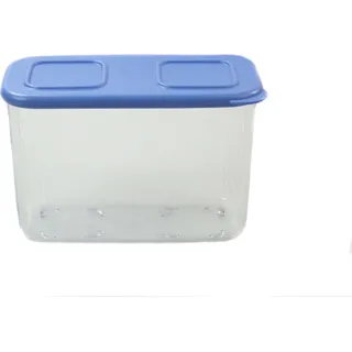 TUPPERWARE Kühlschrank Clear Mates 715 ml clear blau Frische-Turm Dose Behälter + SPÜLTUCH - Blau
