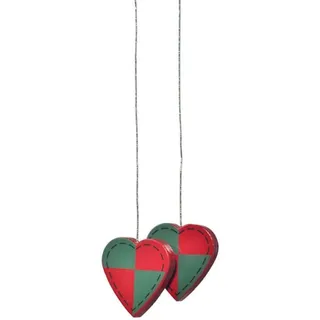 Baumbehang Herzen bunt BxTxH= 3x0,5x3cm NEU Christbaum Christbaumschmuck Baum