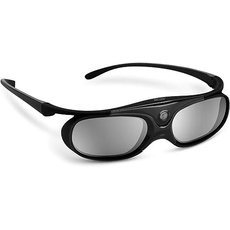 CASIRIS 3D-Brille, DLP Link 3D Brille Wiederaufladbar für 3D Beamer