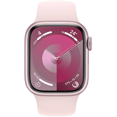 Bild von Watch Series 9 GPS 41 mm Aluminiumgehäuse rosé, Sportarmband hellrosa S/M