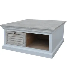 LC Home Hampton Couchtisch aus Mangoholz mit Schublade