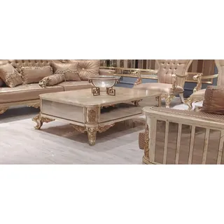 Klassischer Designer Spiegel Großer Wandspiegel Retro Landhaus - Model V-Spiegel - Gold