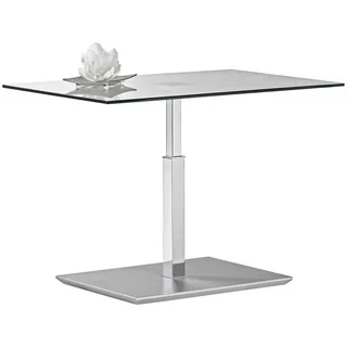 Zurbrüggen Beistelltisch auf Rollen höhenverstellbar silber 90 x 47 x 60 cm