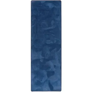 Snapstyle Hochflor Teppichläufer 80 x 200 cm Blau