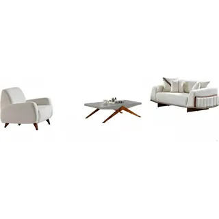 Sofagarnitur Wohnlandschaft Sessel Sofa-Set Wohnzimmergarnitur Polstergarnitur