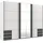 Schwebetürenschrank Emden 270 x 210 x 65 cm Weiß/Grau