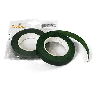 Decora 0803050 FLORISTENBAND GRÜN 12MM 27M