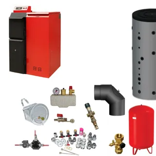 ThermoFlux Pelletkessel | Pelling 25 ECO | 25 kW | 135 kg | Komplettset 2