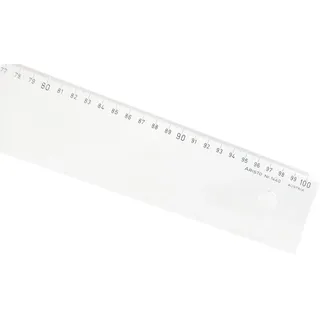 ARISTO Lineal 100 cm mm-Teilung, glasklares Plexiglas