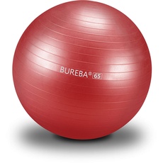 Bild Unisex – Erwachsene 65R Gymnastikball, Pezziball, Rot, 65 cm