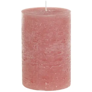 Chic Antique Macon rustikale Stumpenkerze Kerze Antik Altarkerzen 100% Paraffin Lange Brenndauer, H15/D10 cm Himbeere