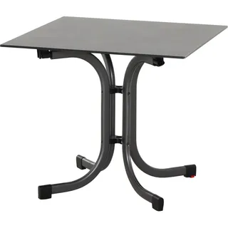 Siena Garden Sola Klapptisch 80 x 80 x 71 cm Anthrazit