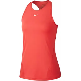 Nike Damen W NP Tank All Over MESH Top, Track red/(White), M