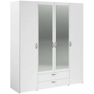 Parisot Drehtürenschrank Daily 160 x 185 x 51 cm Weiß
