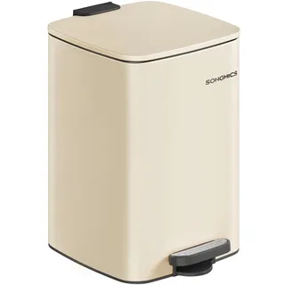 Songmics Mülleimer 20 l Sandbeige