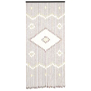 Insektenschutz-Vorhang MAXIMEX "Türvorhang - Holzperlen", weiß, neutral, B:90cm H:200cm, Insektenschutzgitter, Insektenschutz-Vorhang, Insekten- und Sichtschutz aus Bambus, für Balkon oder Terrasse