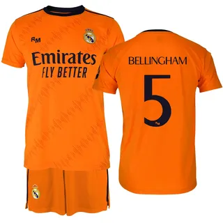 Air Val International Real Madrid 24/25 Bellingham Weg Junior Set - Orange - 12 Jahre