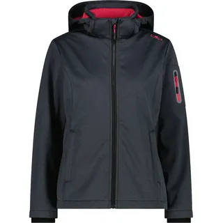 CMP Softshelljacke Damen Titanio Mel/Carminum XL