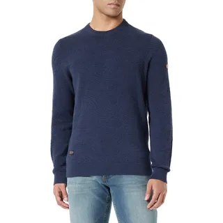 camel active Herren 409545/8K27 Pullover, Night Blue, M