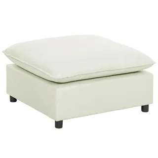 Homcom Fußhocker Polyester 75 x 40 x 75 cm Cremeweiß