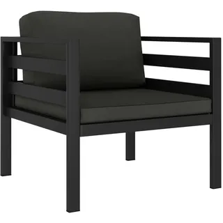 SYFAXTM Einzelsofas 2 Stk. mit Kissen Aluminium Anthrazit - Grau