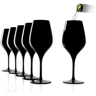 Neuerts Vorteilset: 2 x Stölzle Lausitz 6x EXQUISIT Blind Tasting Glass schwarz 147 00 02 KE001 und Geschenk + Spende - Schwarz