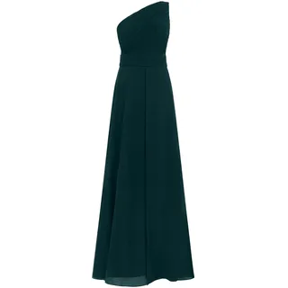 APART Fashion Damen One-Shoulder Chiffonkleid Abendkleider (1er Pack)