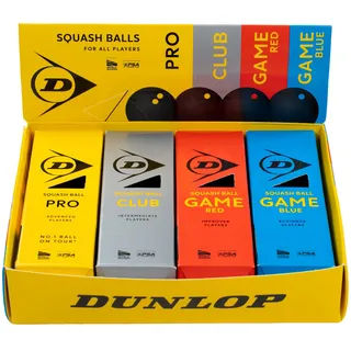 Dunlop Mixed Squashbälle - 12 Kugeln