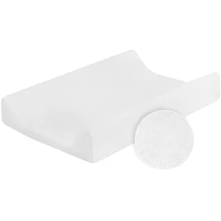 Frottee/Protektor für Wickelauflage mit erhöhtem Rand - Weiß
