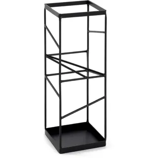 Haku-Möbel Schirmständer 19573 17 x 17 x 49 schwarz