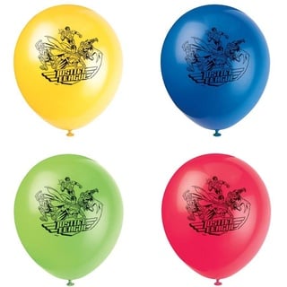 Latex-Party-Luftballons - 30 cm - Party der Gerechtigkeitsliga - 8er-Pack