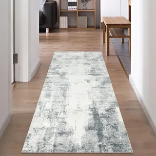 Famibay Teppich Läufer Flur Küche rutschfest Waschbar Teppichläufer Flur Flurteppich Läufer Lang Küchenteppich Läufer für Eingang Küche Schlafzimmer Wohnzimmer