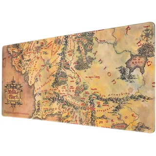 Grupo Erik Gaming Mauspad XXL Der Herr der Ringe Gaming Mousepad XXL rutschfest und Wasserabweisend Mauspad Groß - Mouse Pad Gaming Schreibtischunterlage PC Zubehör Gaming