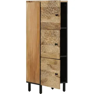 vidaXL Highboard 40x33x110 cm Massivholz Mango - Braun