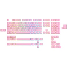 Glorious Gaming 145x Aura Keycaps V2 - PBT Pudding Keycaps, RGB-freundlich, PBT-Material für höhere Haltbarkeit & satten Sound, passt auf jeden MX-Style-Schaft, US/GB Layout - Rosa