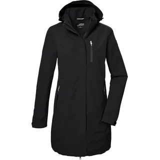 KILLTEC Damen Funktionsparka/Parka mit abzippbarer Kapuze KOS 30 WMN PRK, schwarz, 40, 42918-000