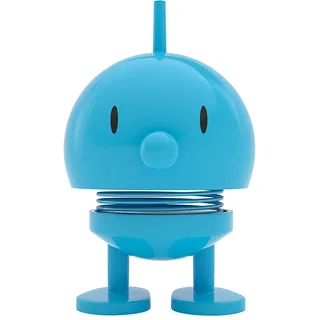 Hoptimist Bumble Wackelfigur & Glücksbringer, Skandinavische Deko Figuren für Wohnzimmer, Schreibtisch, Büro, Bürodeko & Lustige Kleine Geschenke, 4,5 x 5,8 x 7,6 cm, Small, Türkis