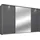 Schwebetürenschrank Cortona 323 x 233 x 64 cm Grau