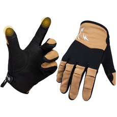 OneTigris Taktische Handschuhe Touchscreen Militär Herren Einsatzhandschuhe Motorradhandschuhe Outdoor Motocross Handschuhe Kletterhandschuhe für Airsoft Paintball Wandern Jagen Radsport (XL, Tan)