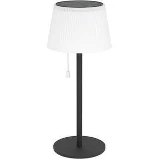 EGLO Solarleuchte Kunststoff/Stahl H38,0 cm inkl. Zugschalter schwarz-weiß